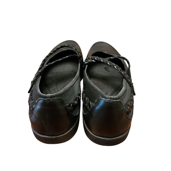 Aetrex Annie Mary Jane Black Leather Shoes Size 10 Wide - Picture 5 of 11